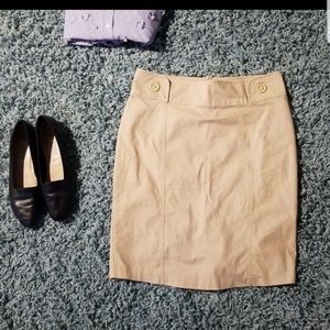 Khaki H&M skirt size 8